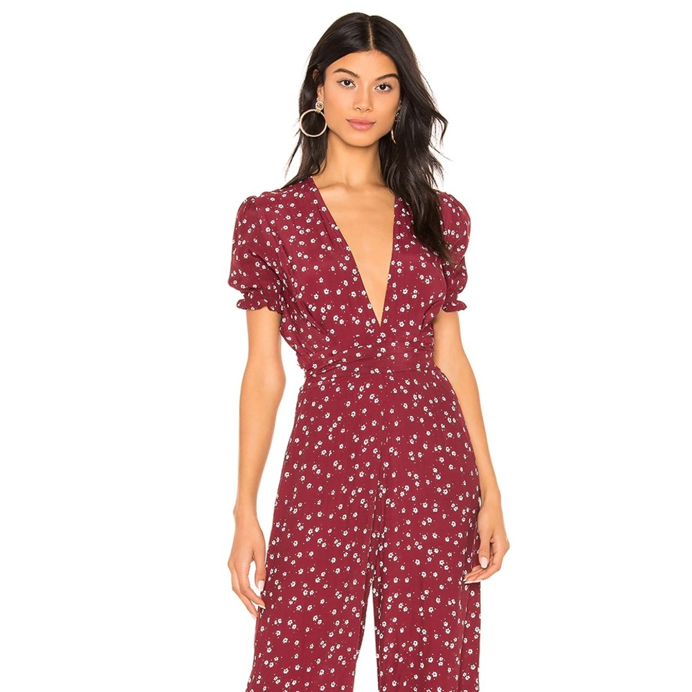 NWT Faithfull The Brand Bonnie Jumpsuit Floral